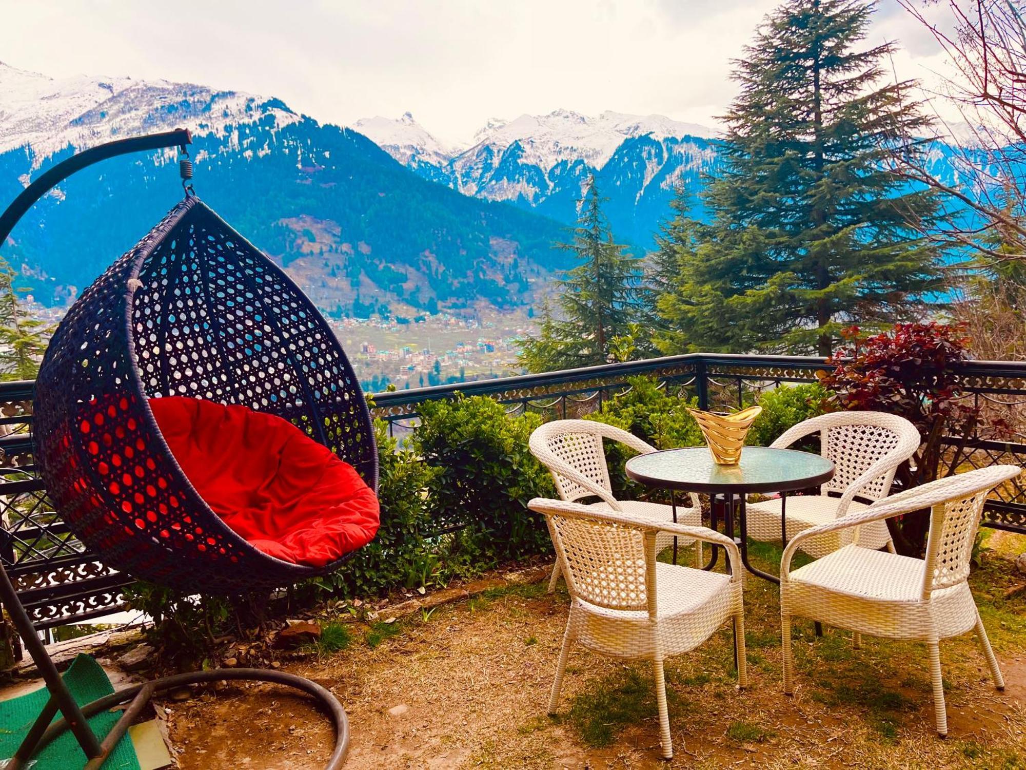 The Manu Emerald # Farmhouse # Top Selling Cottage In Manali # Peaceful Heritage Cozy Stay # Lawn With Bonfire # Most Awarded 外观 照片