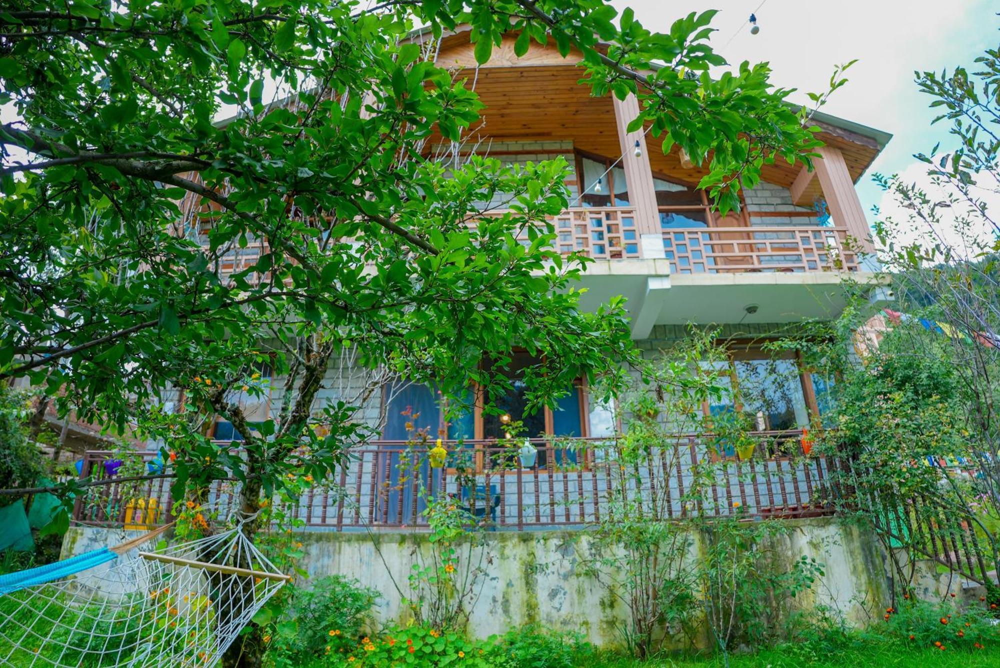 The Manu Emerald # Farmhouse # Top Selling Cottage In Manali # Peaceful Heritage Cozy Stay # Lawn With Bonfire # Most Awarded 外观 照片