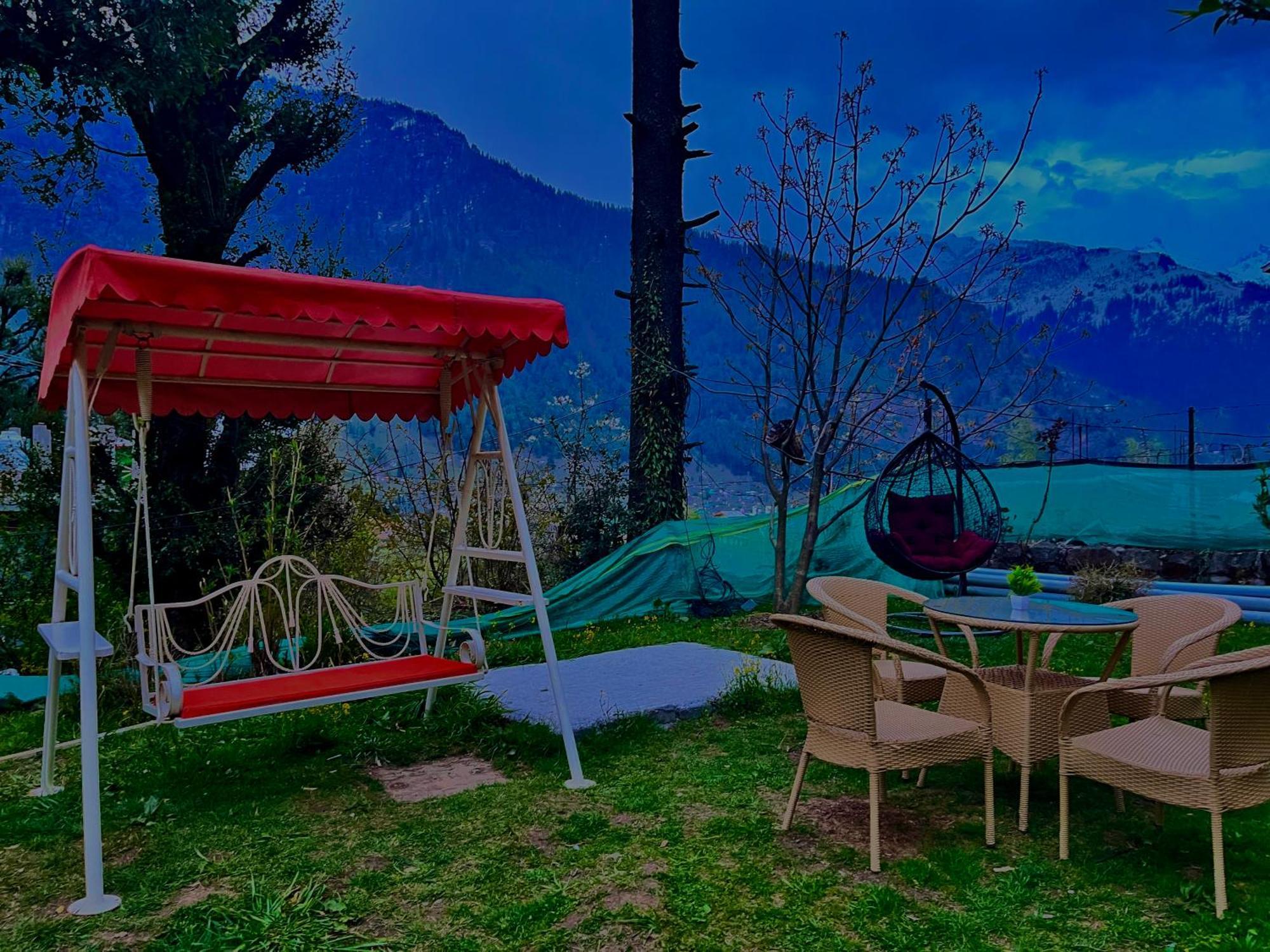 The Manu Emerald # Farmhouse # Top Selling Cottage In Manali # Peaceful Heritage Cozy Stay # Lawn With Bonfire # Most Awarded 外观 照片